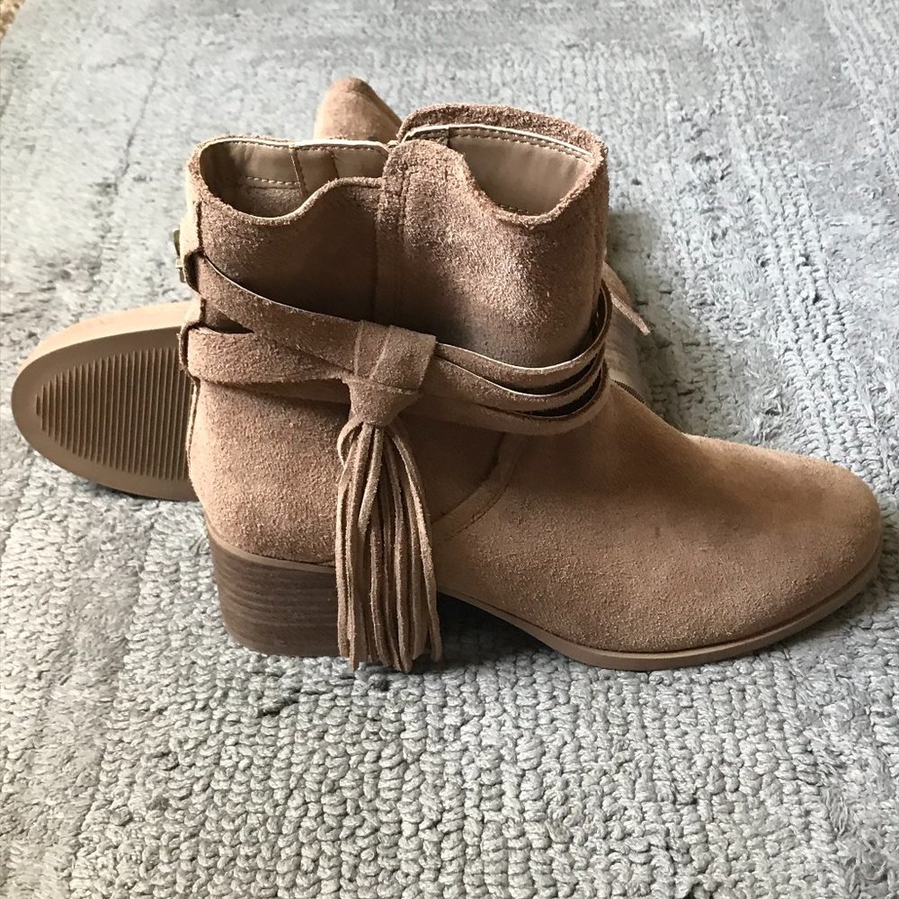 UGG Womens Cowgirl Boot Bootie Tan Beige Size 7